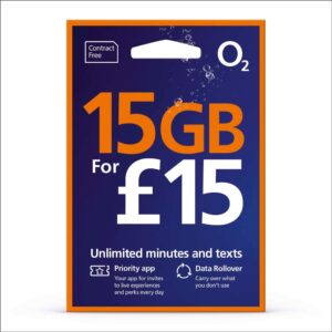 O2 Big Bundle Pay As You Go £15 SIM